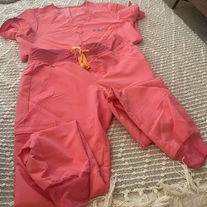 Figs Scrub Set NEON PINK